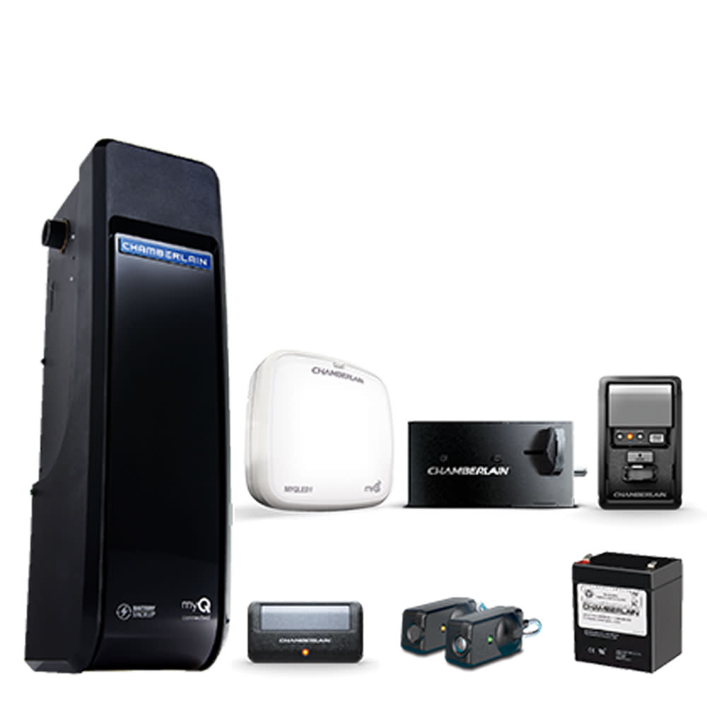 Chamberlain Wall Mounted Ultra Quiet Garage Door Opener with Battery Backup - Ascmtools