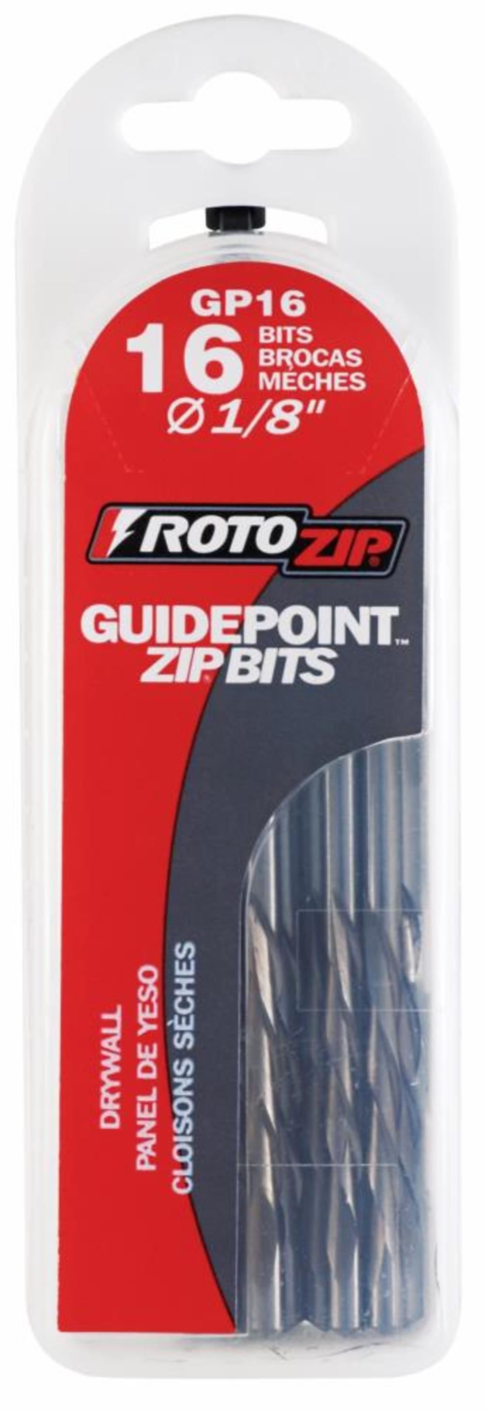 Rotozip 1/8″ Guidepoint Bit – 16 Pack - Ascmtools