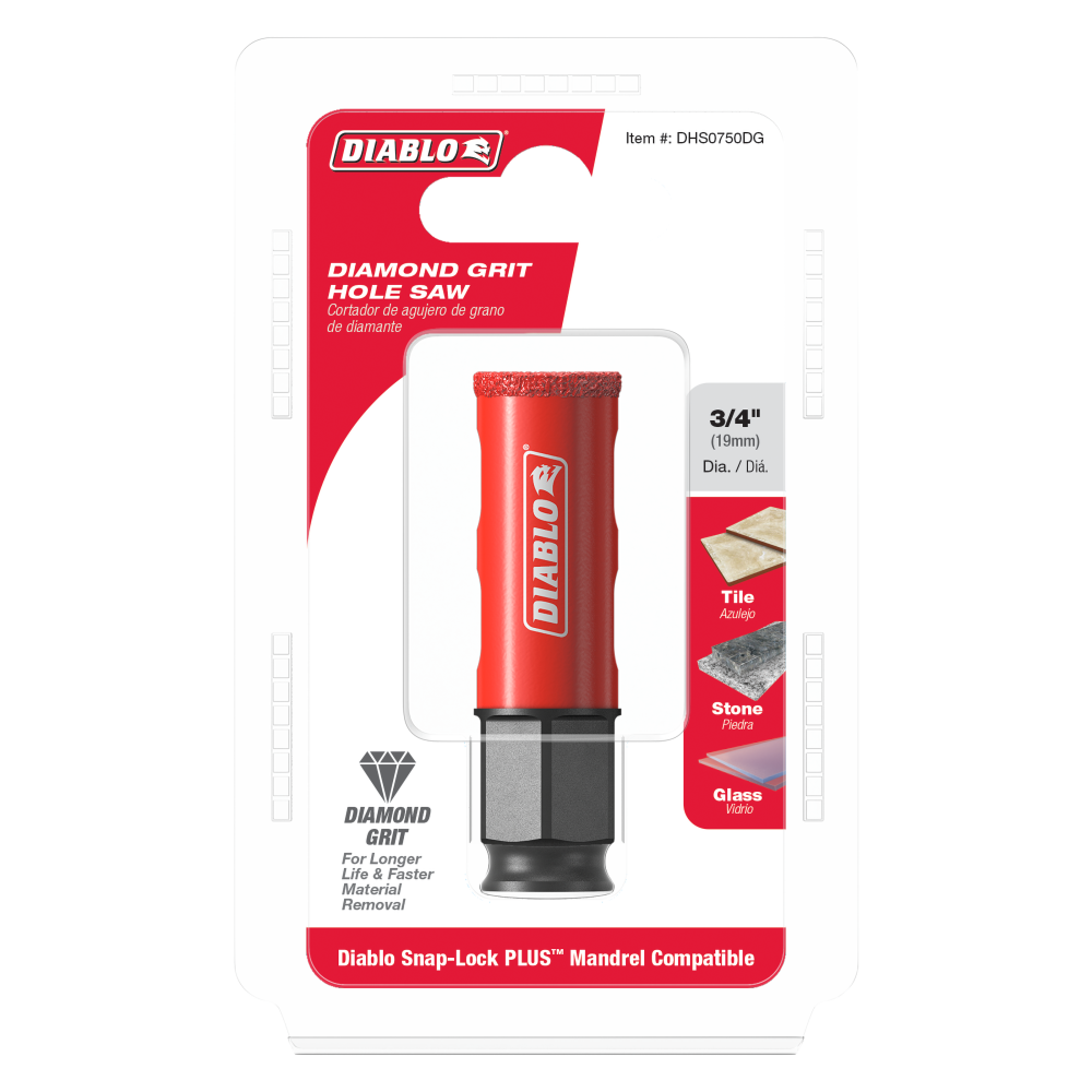 Diablo Tools 3/4″ Diamond Grit Hole Saws - Ascmtools