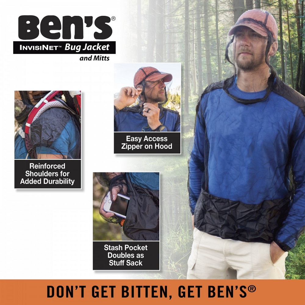Bens InvisiNet Bug Jacket & Mitts – L/XL - Ascmtools