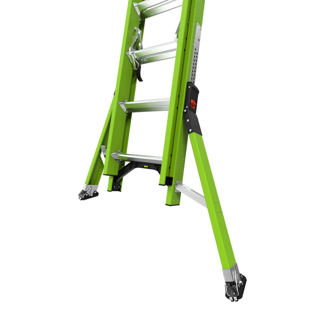 Little Giant Safety HyperLite SumoStance 24 ft Type IA Fiberglass Extension Ladder - Ascmtools