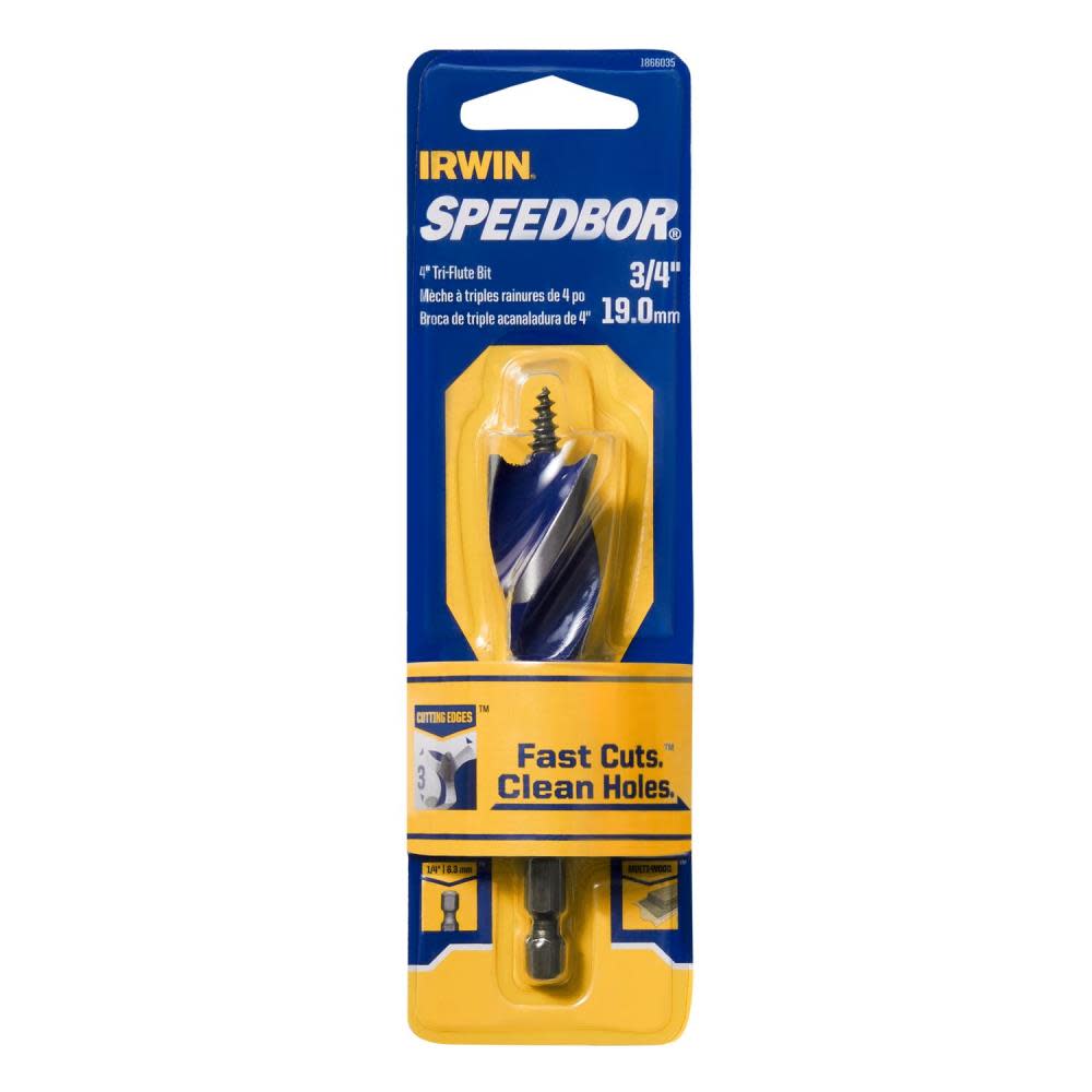 Irwin SPEEDBOR Max 3/4″ X 4″ OAL - Ascmtools