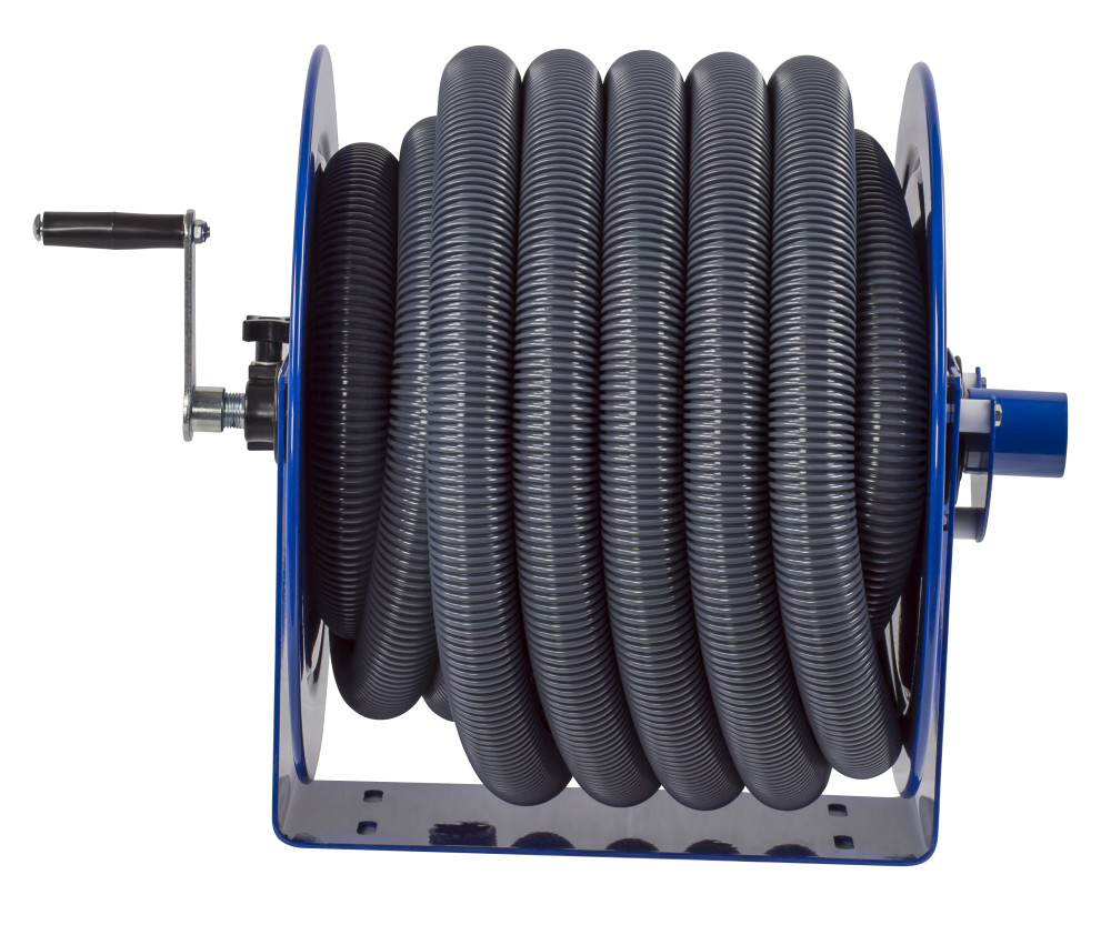 Coxreels Hose Reel Vacuum Only Direct Crank Rewind 1 1/2″ 2″ ID 35′ Hose Capacity - Ascmtools
