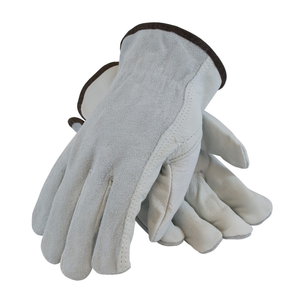 Protective Industrial Products Drivers Gloves Natural Regular Grade Top Grain Leather XL - Ascmtools
