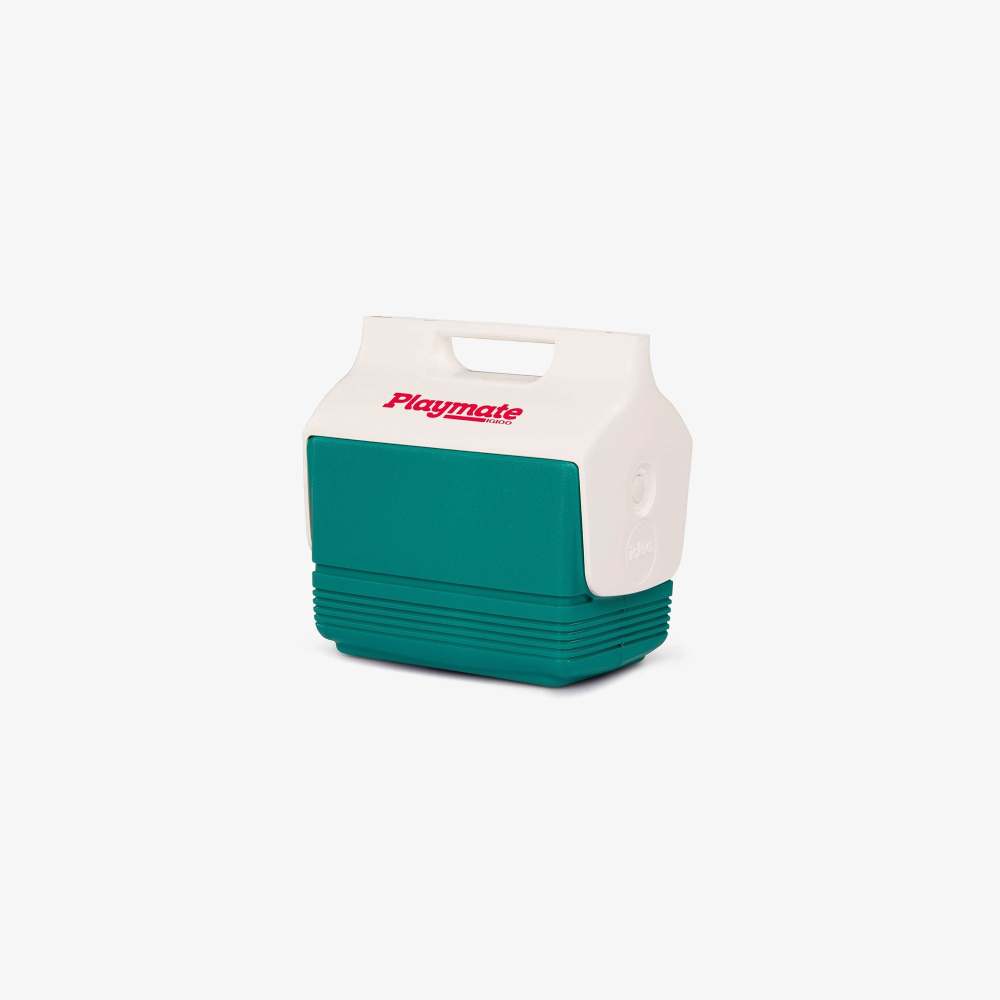 Igloo Retro Playmate Mini Hard Cooler Dark Jade/White 4qt - Ascmtools