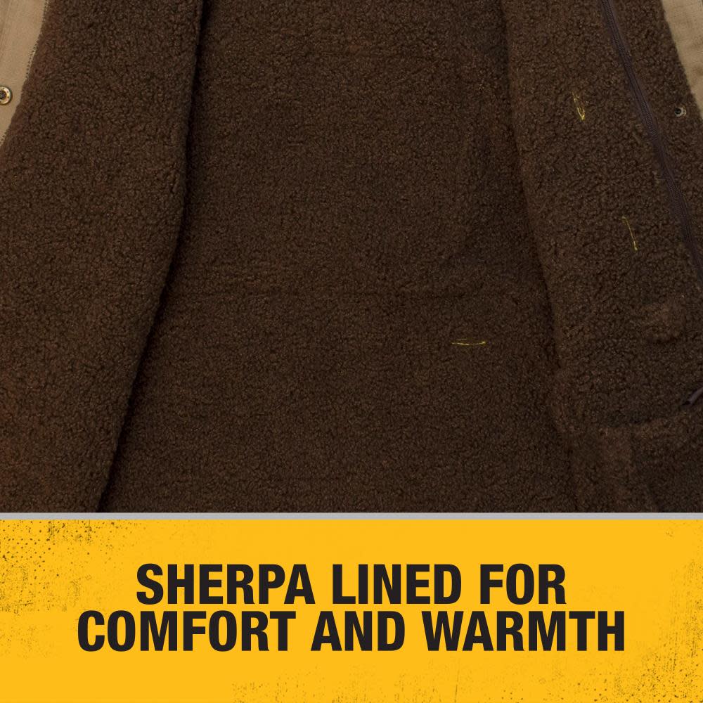 DEWALT Womens Rip Stop Canvas Heated Kit Jacket with Battery Charger & Adapter Small - Ascmtools