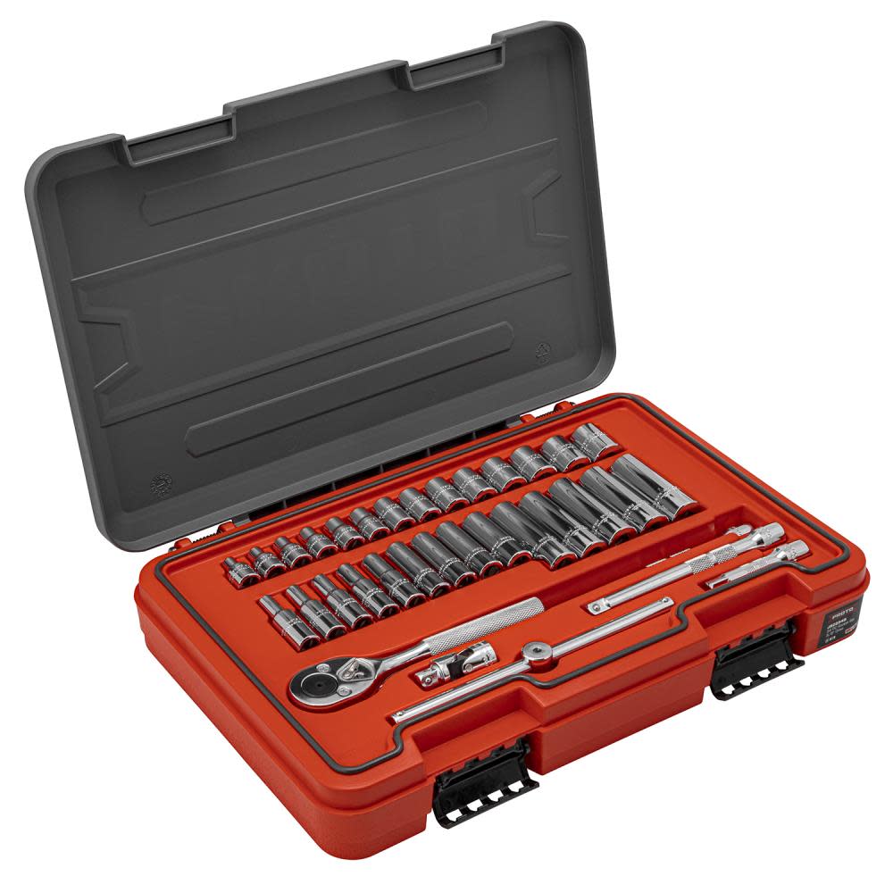 Proto Socket Set 3/8 DR 34pc MM 6pt - Ascmtools