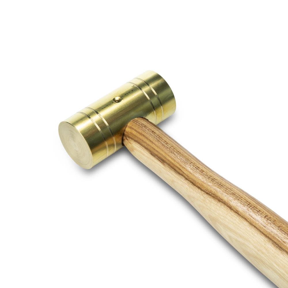 GEARWRENCH Hammer Brass with Hickory Handle 16 oz - Ascmtools
