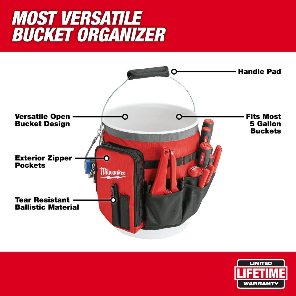 Milwaukee Bucket Organizer Bag - Ascmtools
