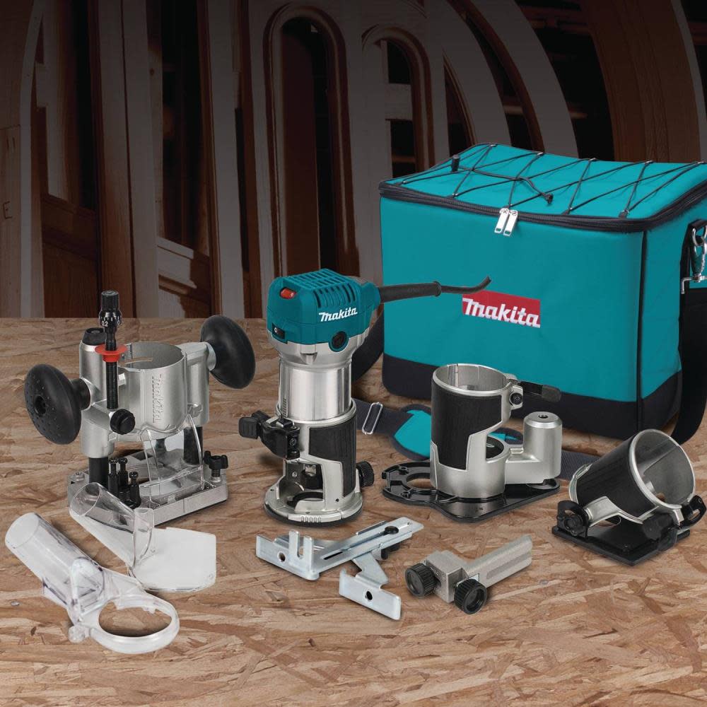Makita 1-1/4 HP Compact Router Kit - Ascmtools