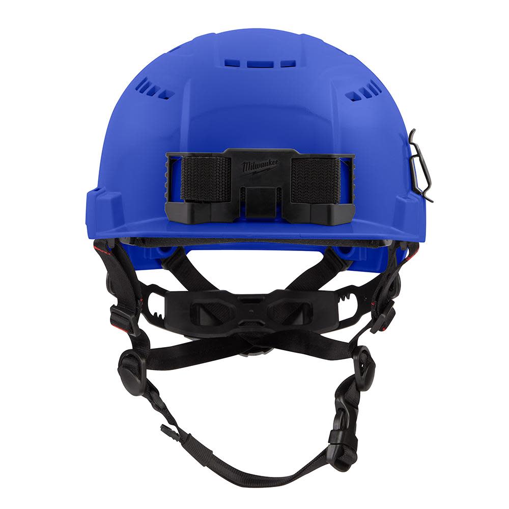 Milwaukee Blue Front Brim Vented Helmet with BOLT Class C - Ascmtools