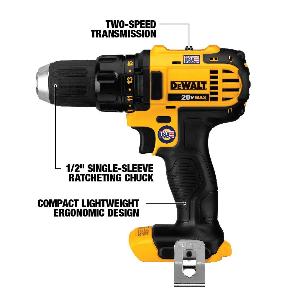 DEWALT 20V MAX Compact Drill/Driver / Impact Driver Combo Kit - Ascmtools