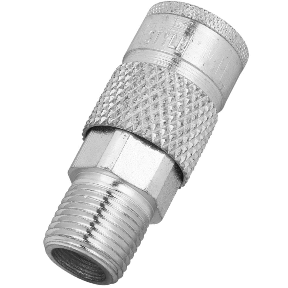 Milton 3/8″ MNPT Tru flate/Parker T Style Quick Connect Steel Coupler - Ascmtools