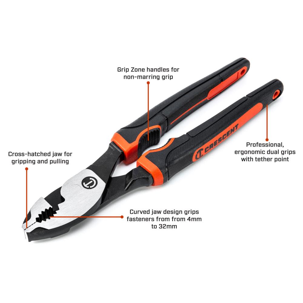 Crescent Z2 Dual Material Slip Joint Pliers 6″ - Ascmtools