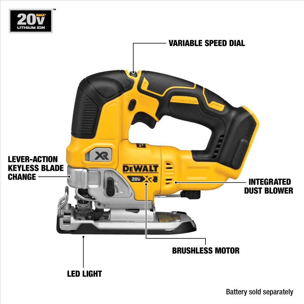 DEWALT XR 20V Max Keyless Jigsaw Kit - Ascmtools