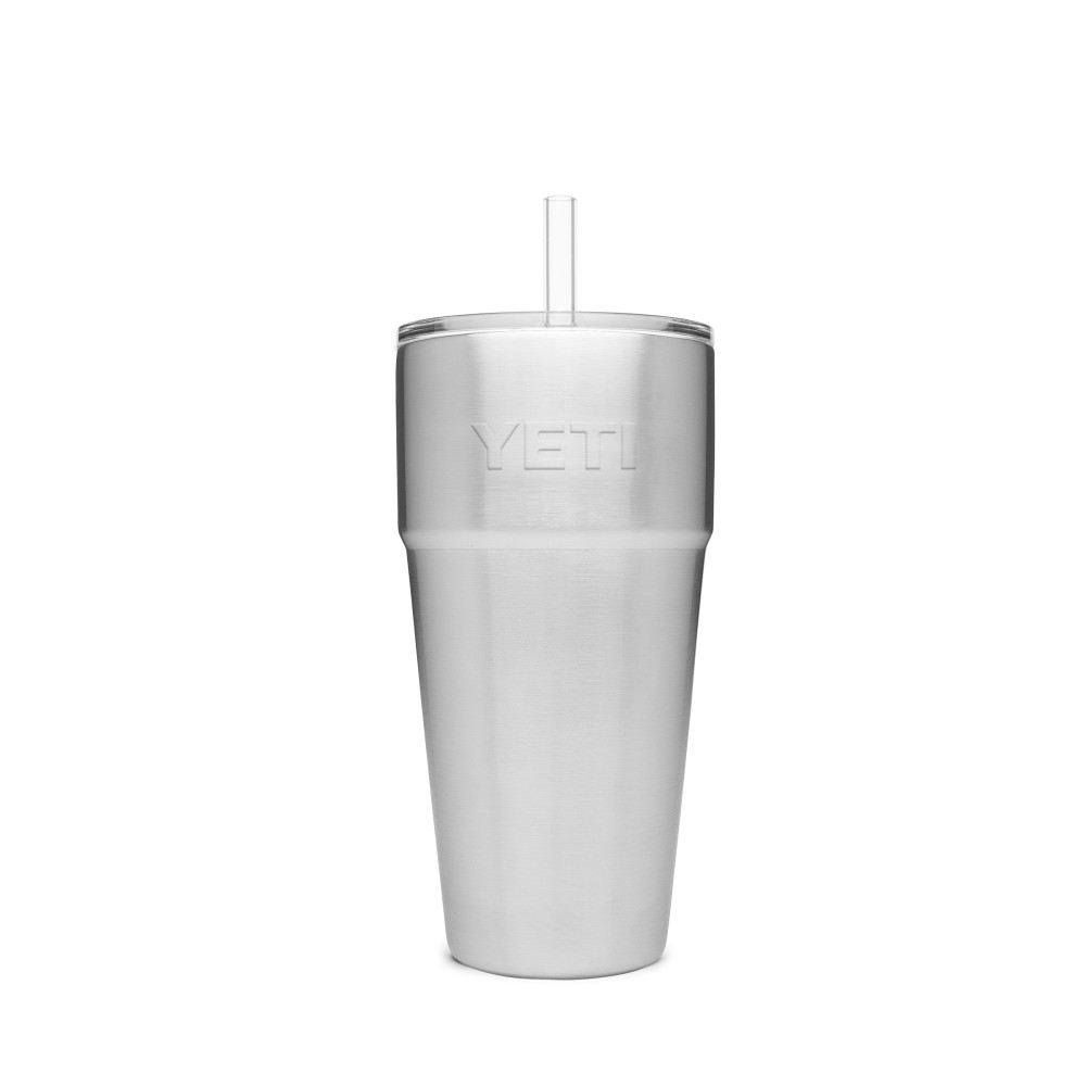 Yeti Rambler Stackable Cup with Straw Lid 26oz Stainless Steel - Ascmtools