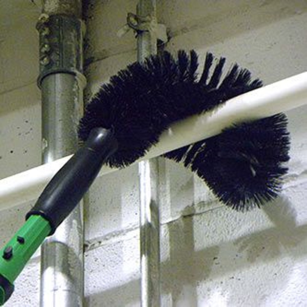 Unger StarDuster 11 Inch Curved Round and Bendable Pipe Brush - Ascmtools