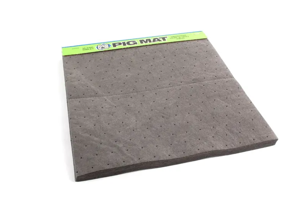 New Pig Leak & Spill Mat Absorbent Universal Tablet 15pk - Ascmtools