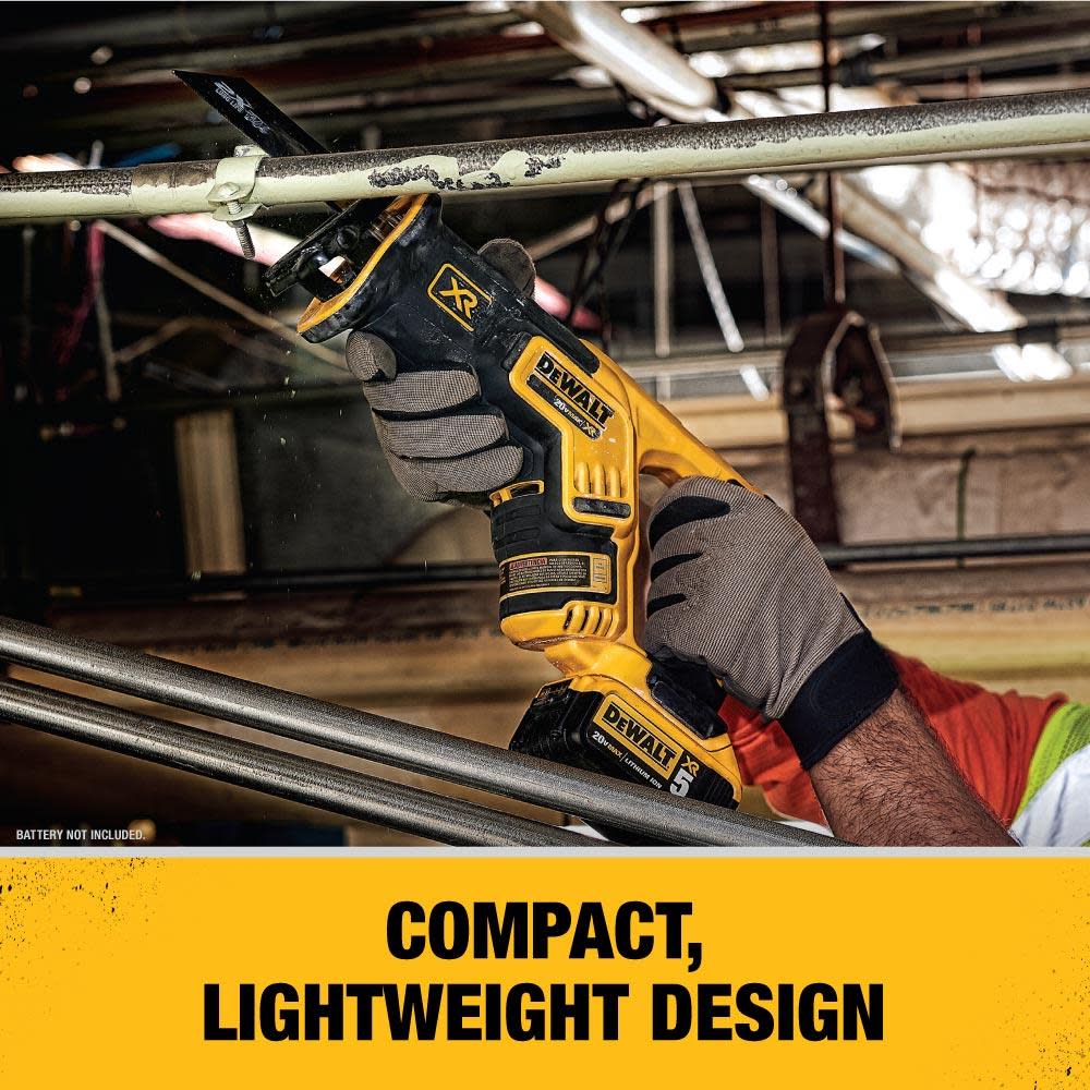 DEWALT 20V MAX Compact Reciprocating Saw & Premium XR Battery 2pk Bundle - Ascmtools