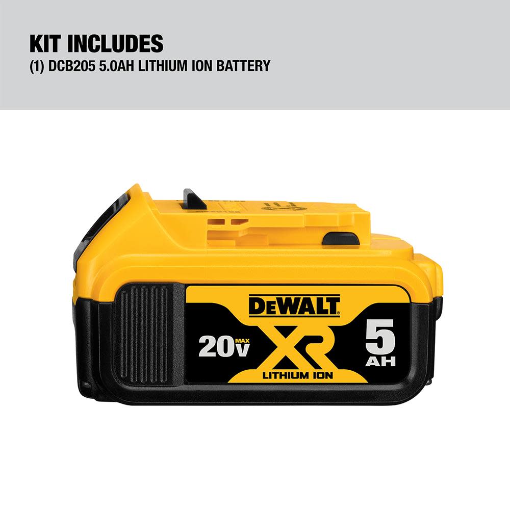 DEWALT 20-Volt Max 5.0-Amp Hours Lithium Power Tool Battery - Ascmtools