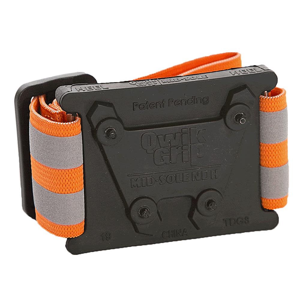 Due North Stud Mid-Sole Footwear Traction Aid Tungsten Carbide Spikes Universal Unisex Black/Orange - Ascmtools