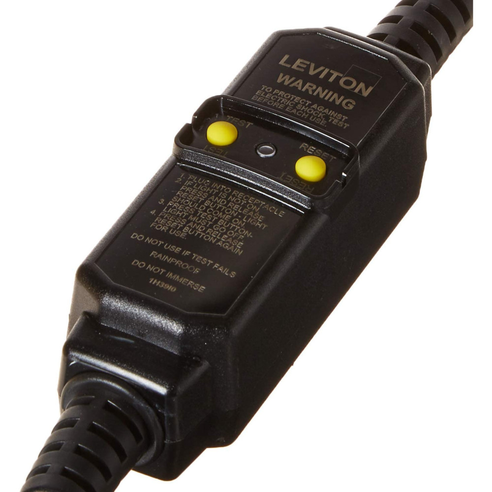 Leviton 15A 120V 6′ 2 Pole GFCI Device 14-3 SJTW Cord Set - Ascmtools