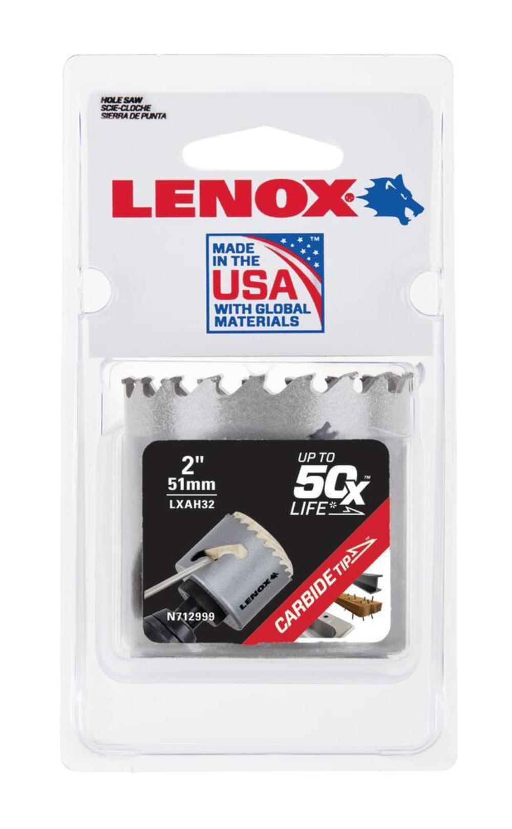 Lenox Hole Saw Carbide Tipped 2″ 51mm - Ascmtools