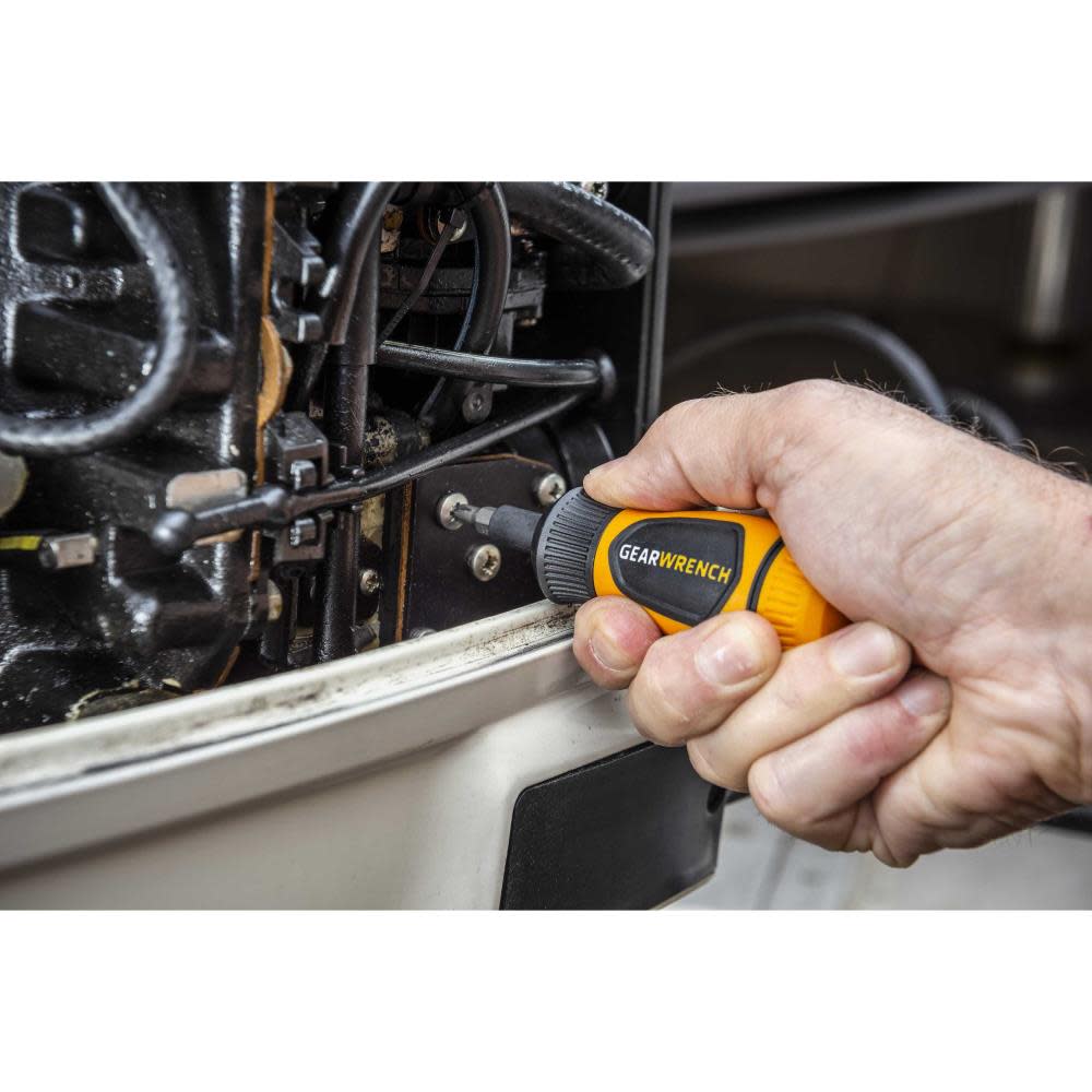 GEARWRENCH Multi Bit Driver Stubby Ratcheting 6 in 1 - Ascmtools