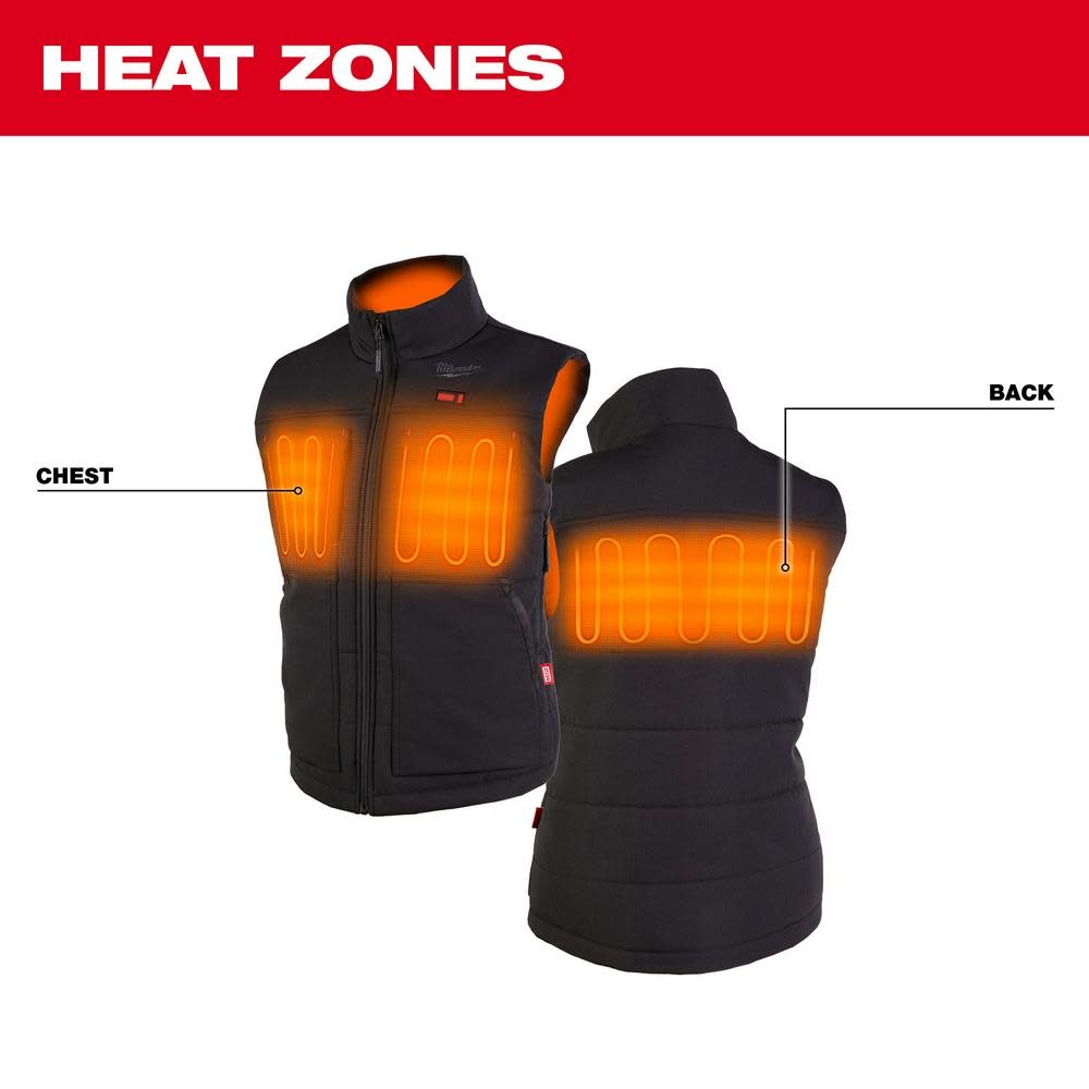 Milwaukee M12 Womens Heated AXIS Vest Bare Tool - Ascmtools