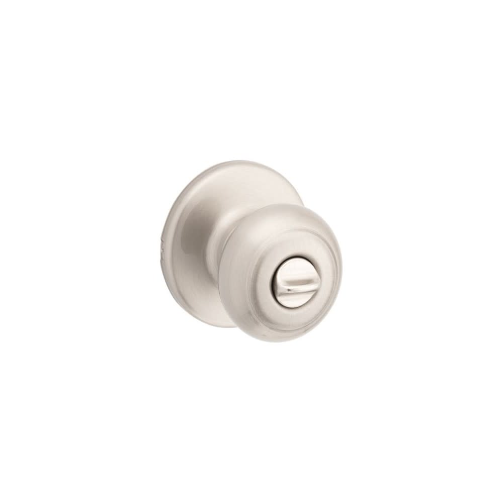 Kwikset Satin Nickel Bed/Bath Cove Privacy Door Knob - Ascmtools