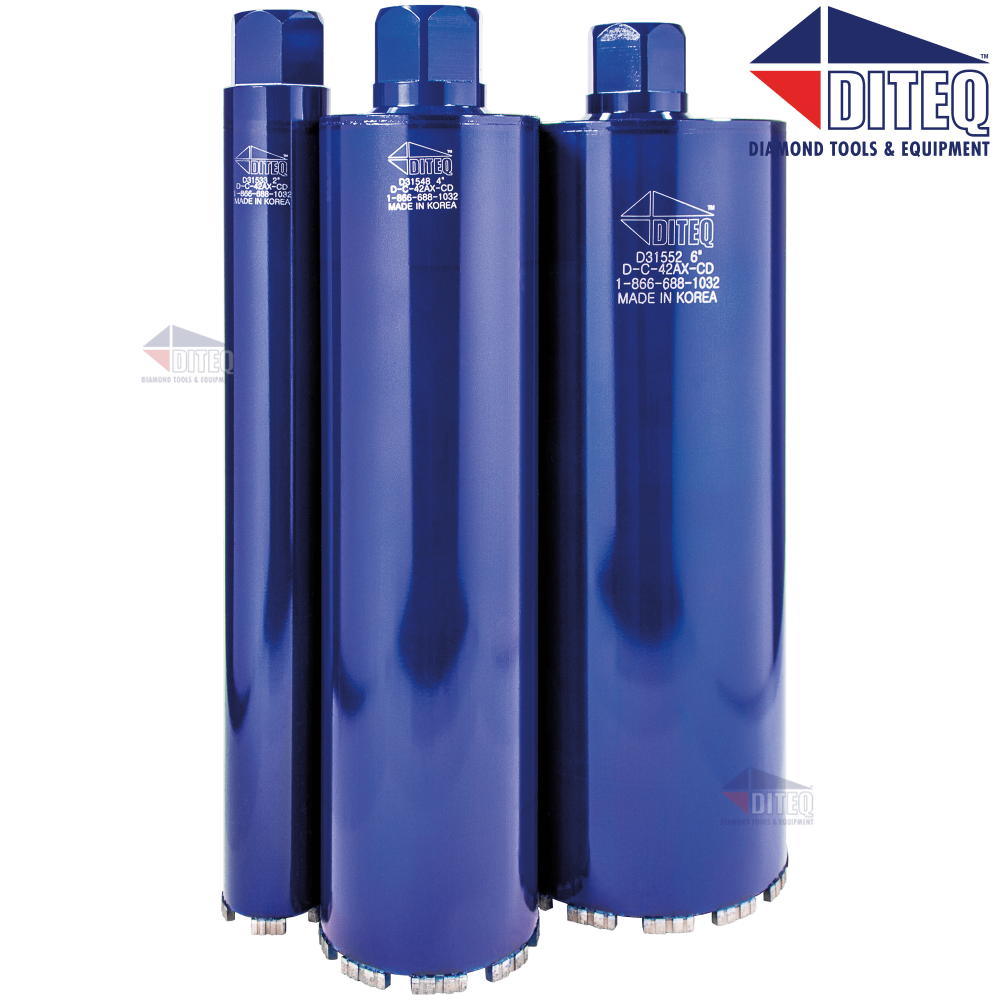 Diteq 3″ Wet/Dry Diamond Concrete Core Drill Bits - Ascmtools