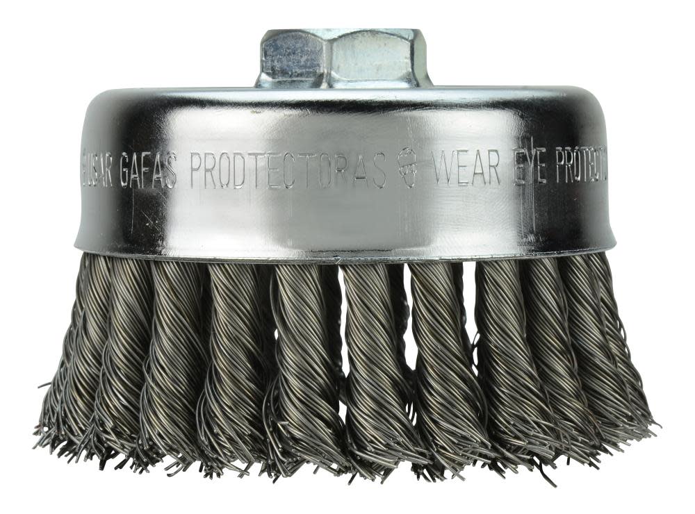 Milwaukee 4 in. Carbon Steel Knot Wire Cup Brush - Ascmtools
