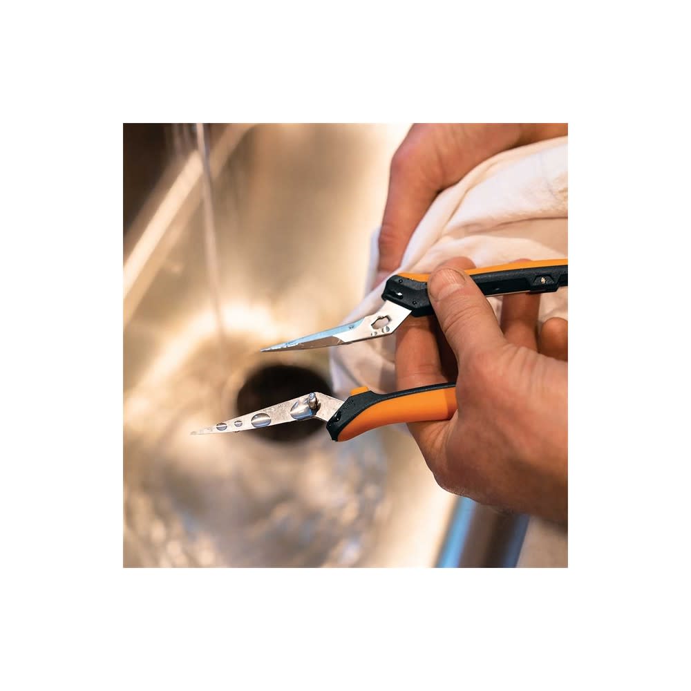 Fiskars Steel Blade Curved Pruning Snip with Softgrip Handle - Ascmtools
