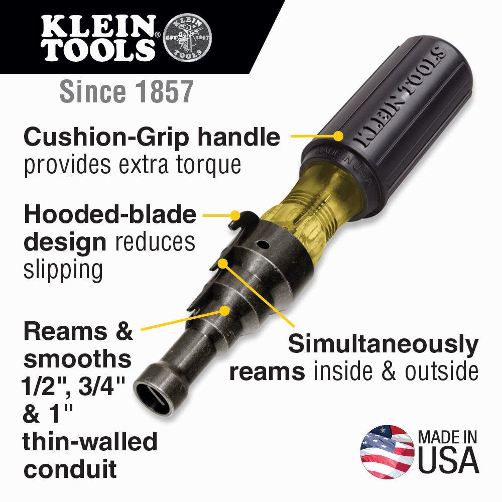 Klein Tools Screwdriver Conduit Fit and Ream - Ascmtools