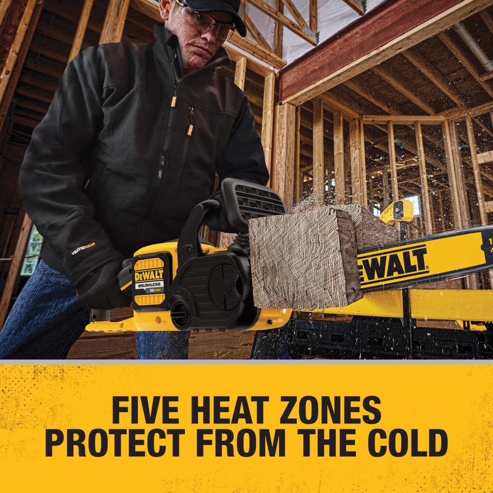 DEWALT Heated Kit Black Soft Shell Work Jacket Large - Ascmtools