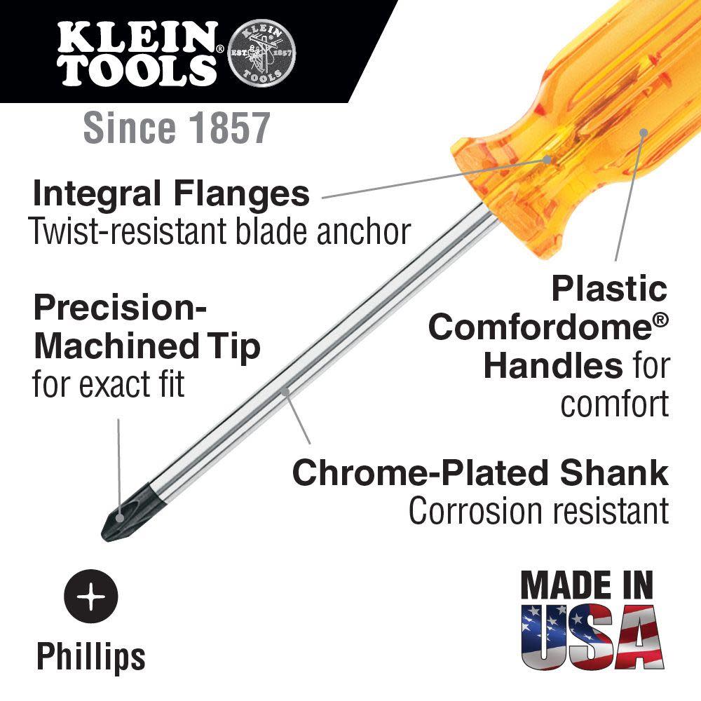 Klein Tools Profilated #2 PH Screwdriver 20″ - Ascmtools