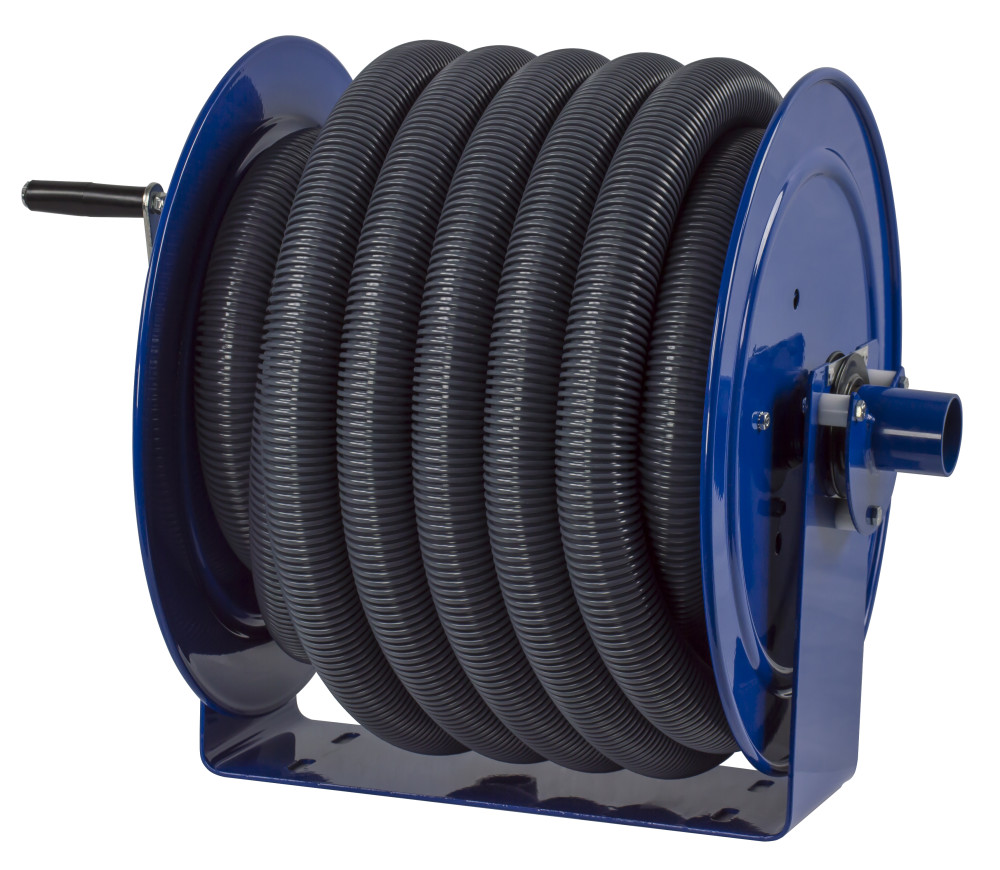Coxreels Hose Reel Vacuum Only Direct Crank Rewind 1 1/2″ 2″ ID 50′ Hose Capacity - Ascmtools