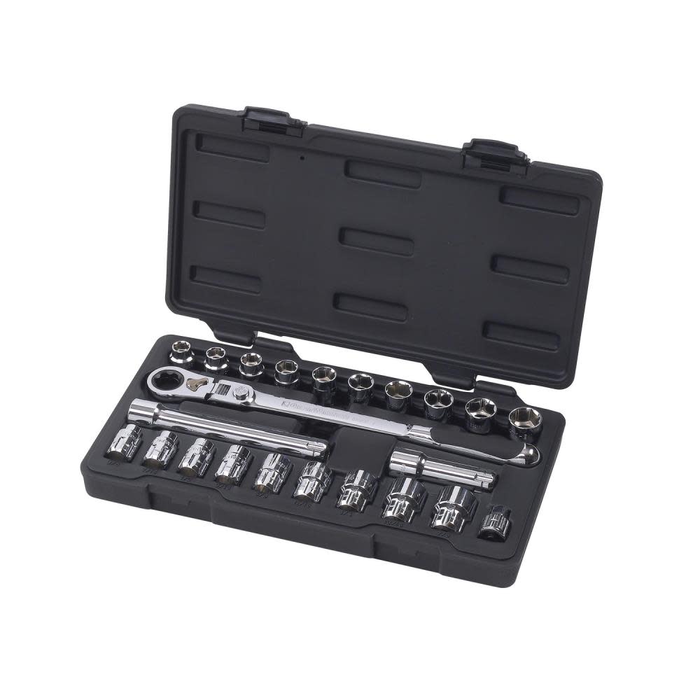 GEARWRENCH 23Pc Pass-Thru 3/8 Drive SAE and MM Set - Ascmtools