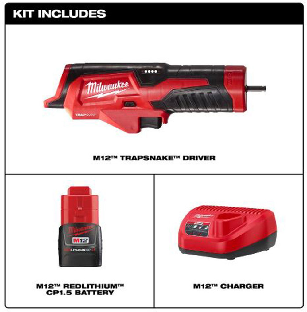Milwaukee M12 TRAPSNAKE Driver Kit - Ascmtools