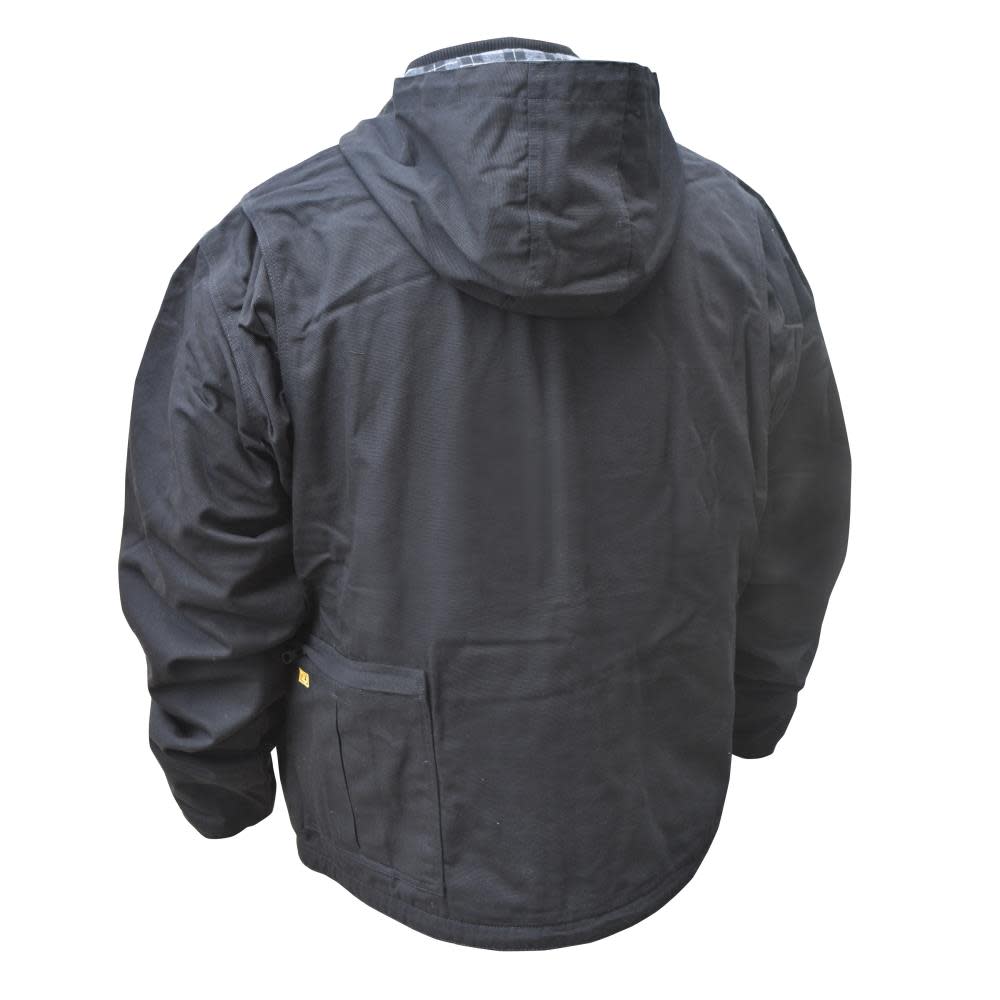 DEWALT Heavy Duty Heated Kit Black Work Jacket Small - Ascmtools