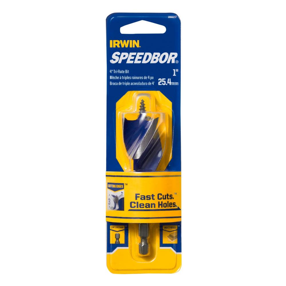 Irwin SPEEDBOR Max 1″ X 4″ OAL - Ascmtools
