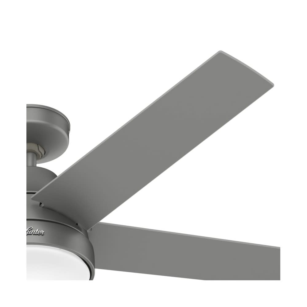 Hunter Fan Aerodyne Ceiling Fan 52″ Matte Silver Matte Silver - Ascmtools