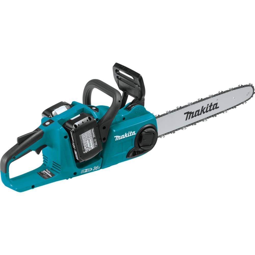 Makita 18V X2 (36V) LXT Lithium-Ion Brushless Cordless 16″ Chain Saw Kit with 4 Batteries (5.0Ah) - Ascmtools