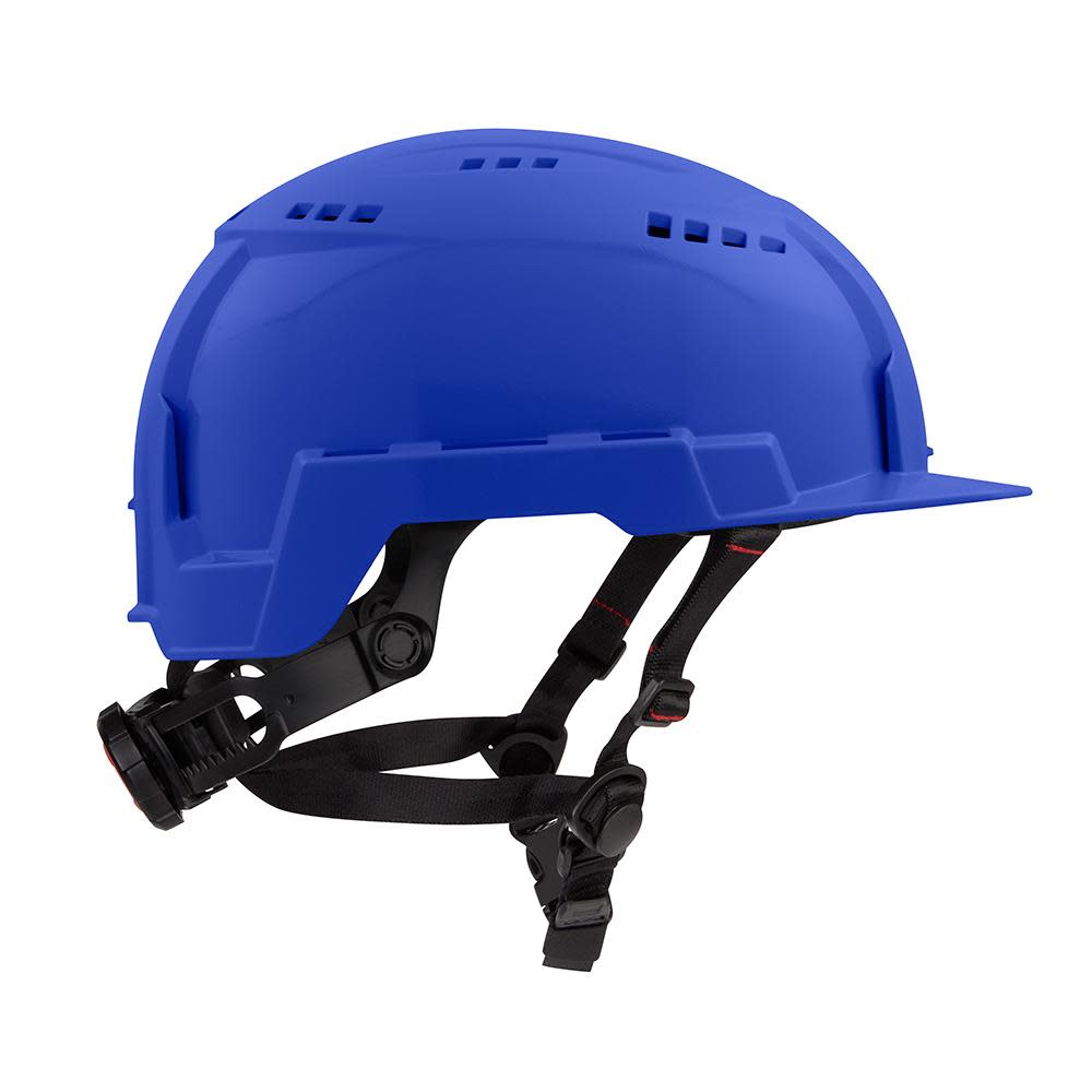 Milwaukee Blue Front Brim Vented Helmet with BOLT Class C - Ascmtools