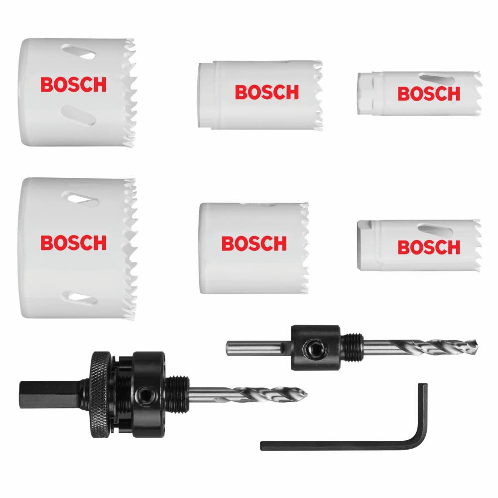 Bosch Bi Metal Hole Saw Set General Purpose 9pc - Ascmtools