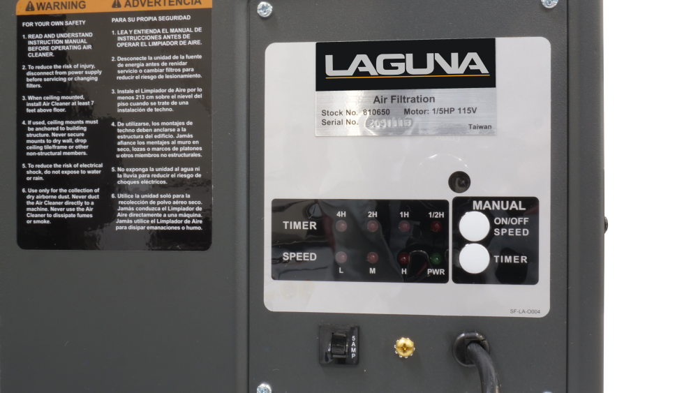 Laguna Tools Air Filtration Unit - Ascmtools
