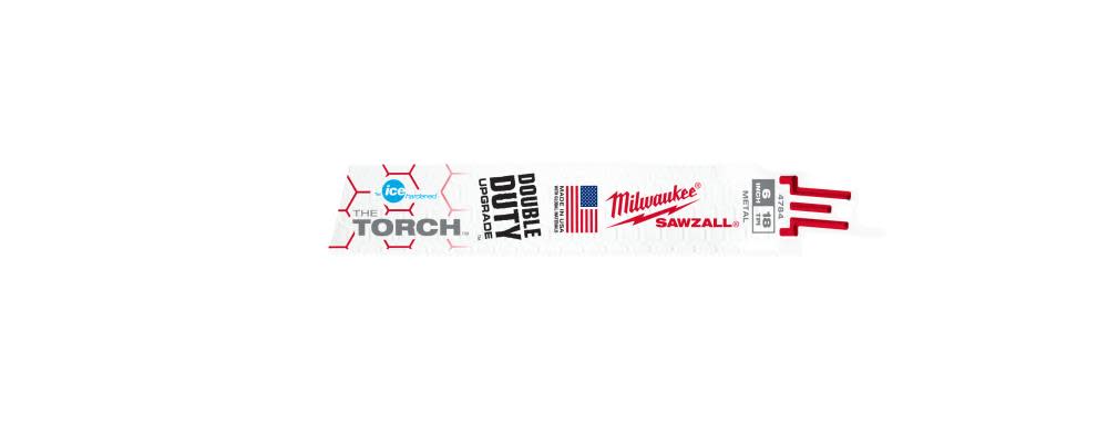 Milwaukee 6 in. 18 TPI THE TORCH Ice Hardened SAWZALL Blades 5PK - Ascmtools