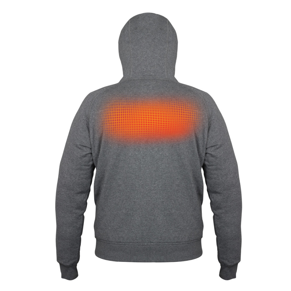 Mobile Warming Phase Heated Hoodie Sweatshirt 12 Volt Mens Grey Medium - Ascmtools