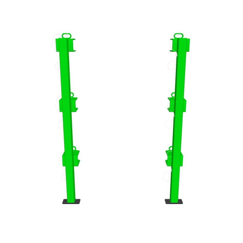 Green Touch Classic Series 3 Place Trimmer Rack For Open Trailer - Ascmtools