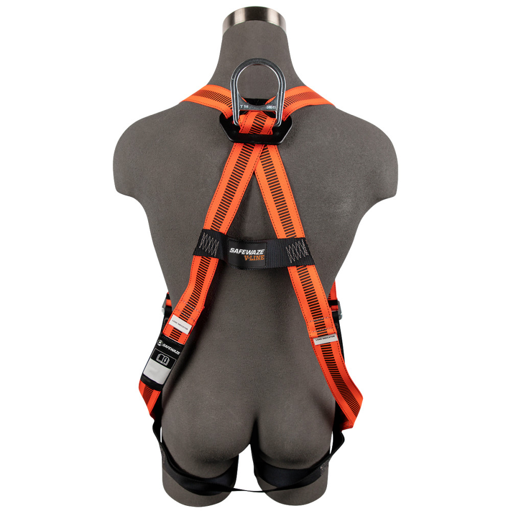 Safewaze Universal V Line Full Body Harness with 1D MB Chest/Legs - Ascmtools